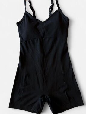 Athleta Bike Short Bodysuit Romper
Black | One Piece Yoga Gym Athleisure Size XS